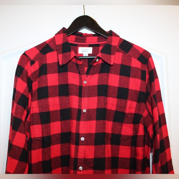 Croft & Barrow Buffalo plaid flannel shirt (women’s 1X) (NWT) - Picture 2 of 10